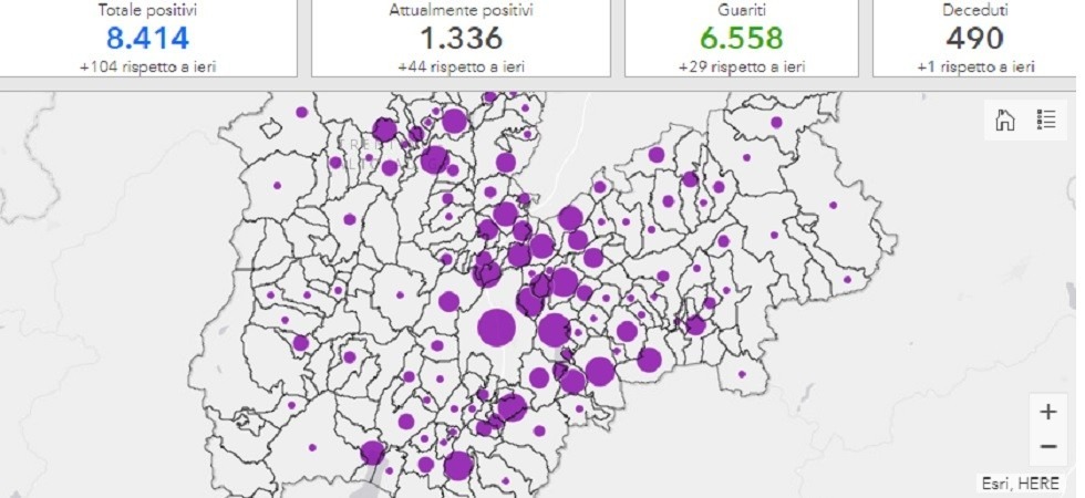 Coronavirus in Trentino, decimo morto a Baselga di Pinè
